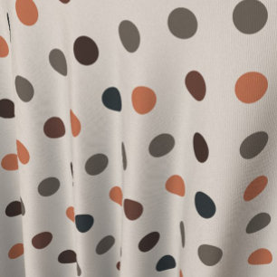 Helle Erdtöne Wald Polka Punkte Design Stoff