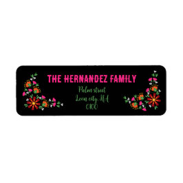 Helle ethnische Blume Fiesta mexikanische Stickere