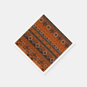Helle ethnische Streifenmuster. Serviette (Ecke)