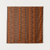 Helle ethnische Streifenmuster. Wandteppich (Vorderseite (Horizontal))