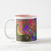 Helle Explosion der Farbe Zweifarbige Tasse (Links)