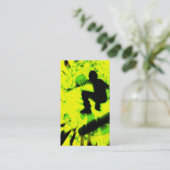 helle Explosion des Skateboards Visitenkarte (Stehend Vorderseite)
