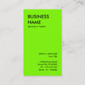 helle Explosion des Skateboards Visitenkarte (Rückseite)