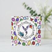 Helle Fantasy Gemstone Elegant Amethyst Dragon (Stehend Vorderseite)