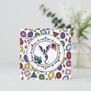 Helle Fantasy Gemstone Elegant Amethyst Dragon