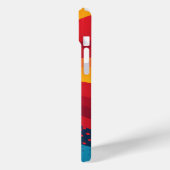 Helle Farbbereiche mit Punktmustern Case-Mate iPhone Hülle (Rückseite / Links)