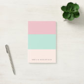 Helle Farbblock-Personalisierung Post-it Klebezettel (Büro)