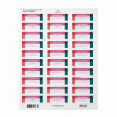 Helle Farbblock Rahmen Ein Foto Weihnachtskarte (Vorne)