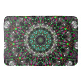 Helle Farbe im Dunkeln im Kaleidoskop im Medaillon Badematte (Vorderseite)