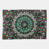 Helle Farbe im Dunkeln im Kaleidoskop im Medaillon Geschirrtuch (Horizontal)