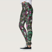 Helle Farbe im Dunkeln im Kaleidoskop im Medaillon Leggings (Links)