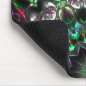 Helle Farbe im Dunkeln im Kaleidoskop im Medaillon Mousepad (Ecke)