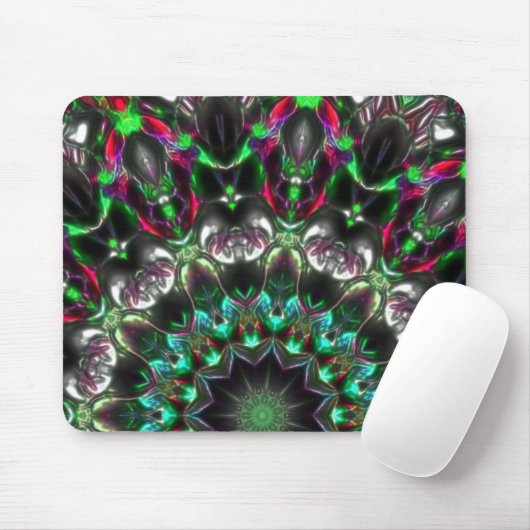 Helle Farbe im Dunkeln im Kaleidoskop im Medaillon Mousepad (Mit Mouse)
