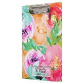 Helle Farbe Wasserfarbe Personalisiert Klemmbrett (Links)