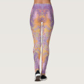 Helle Farben Abstrakt Splash Art Leggings (Rückseite)