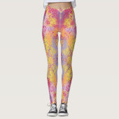 Helle Farben Abstrakt Splash Art Leggings (Vorderseite)