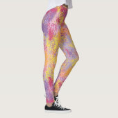 Helle Farben Abstrakt Splash Art Leggings (Rechts)