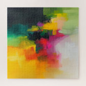 Helle Farben Abstrakte Kunst Puzzle (Horizontal)
