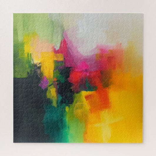 Helle Farben Abstrakte Kunst Puzzle (Vertikal)
