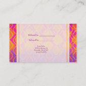 Helle Farben Arabian Marokkaner Freundschaftskarte Empfehlungskarte (Rückseite)