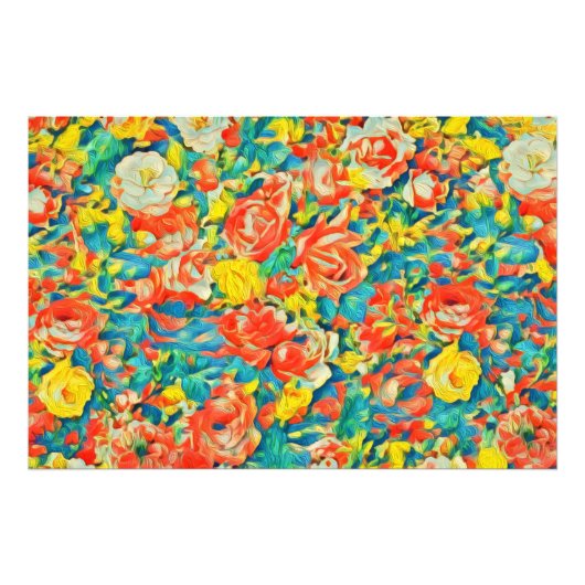 Helle Farben der Blumen Bellinzona Highlights Fotodruck (Vorne)