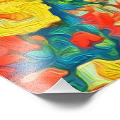 Helle Farben der Blumen Bellinzona Highlights Fotodruck (Ecke)