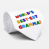 Helle Farben des Gut-est Gramma der Welt Krawatte (Gerollt)