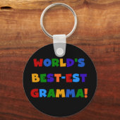 Helle Farben des Gut-est Gramma der Welt Schlüsselanhänger (Vorderseite)