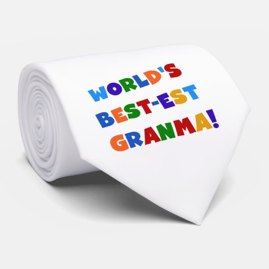 Helle Farben des Gut-est Granma der Welt Krawatte (Gerollt)