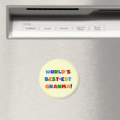 Helle Farben des Gut-est Granma der Welt Magnet (In Situ (Geschirrspüler))