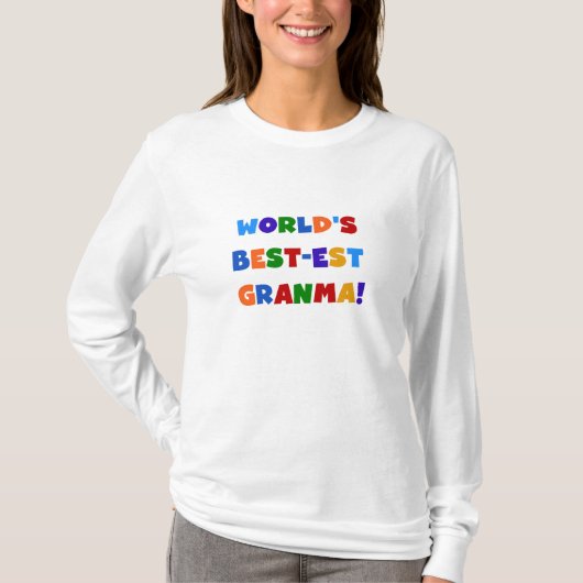 Helle Farben des Gut-est Granma der Welt T-Shirt (Vorderseite)