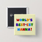 Helle Farben Die besten Nanna Tshirts Button (Vorne & Hinten)