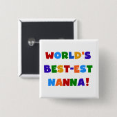 Helle Farben Die besten Nanna Tshirts Button (Vorne & Hinten)