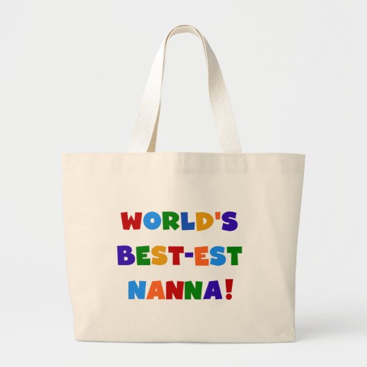 Helle Farben Die besten Nanna Tshirts Jumbo Stoffbeutel (Vorne)