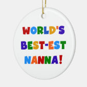 Helle Farben Die besten Nanna Tshirts Keramik Ornament (Links)