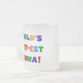 Helle Farben Die besten Nanna Tshirts Mattglastasse (Vorderseite Links)