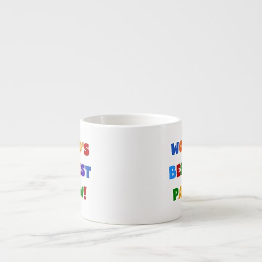 Helle Farben Die besten Papaw Tshirts und Geschenk Espressotasse (Vorderseite)