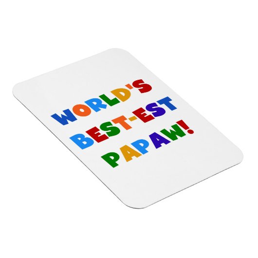 Helle Farben Die besten Papaw Tshirts und Geschenk Magnet (Rechte Seite)