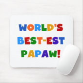 Helle Farben Die besten Papaw Tshirts und Geschenk Mousepad (Mit Mouse)