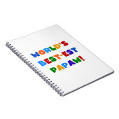 Helle Farben Die besten Papaw Tshirts und Geschenk Notizblock (Rechte Seite)