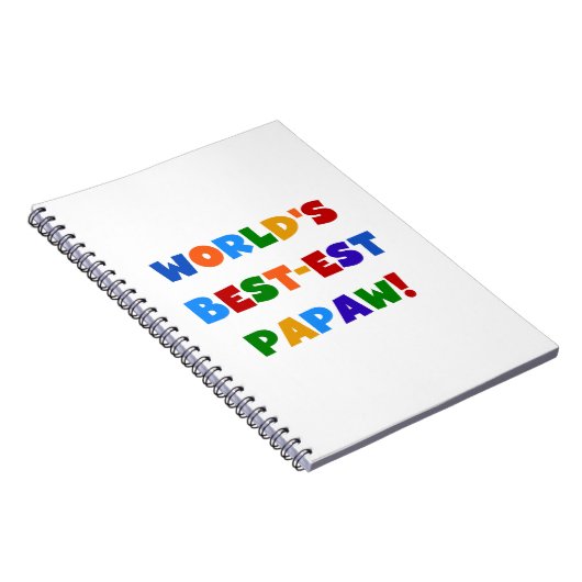 Helle Farben Die besten Papaw Tshirts und Geschenk Notizblock (Rechte Seite)