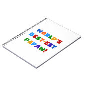 Helle Farben Die besten Papaw Tshirts und Geschenk Notizblock (Linke Seite)