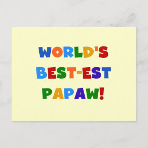 Helle Farben Die besten Papaw Tshirts und Geschenk Postkarte