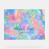 helle Farben Edelstein opaler Hintergrund Acrylschild (Vorderseite)