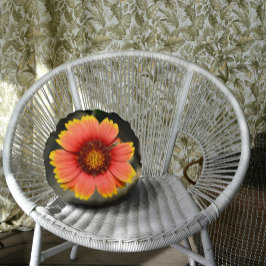 Helle Farben Gaillardia Sunflower Rundes Kissen