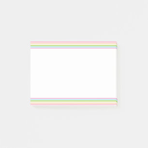 Helle Farben gestrichelte Vorlage Lila grünes Ros Post-it Klebezettel