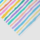 Helle Farben handgezeichnet Streifen Muster Seidenpapier (Detail)