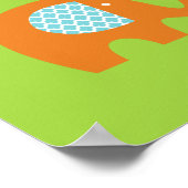 Helle Farben in der Liebe Elefanten Kinderzimmer P Poster (Ecke)