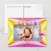 Helle Farben mit Pelican Holiday Postcard Postkarte (Vorne/Hinten)