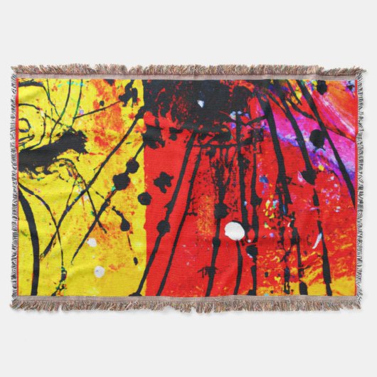 Helle Farben Muster Malerei. Jetzt kaufen Decke (Vorderseite)